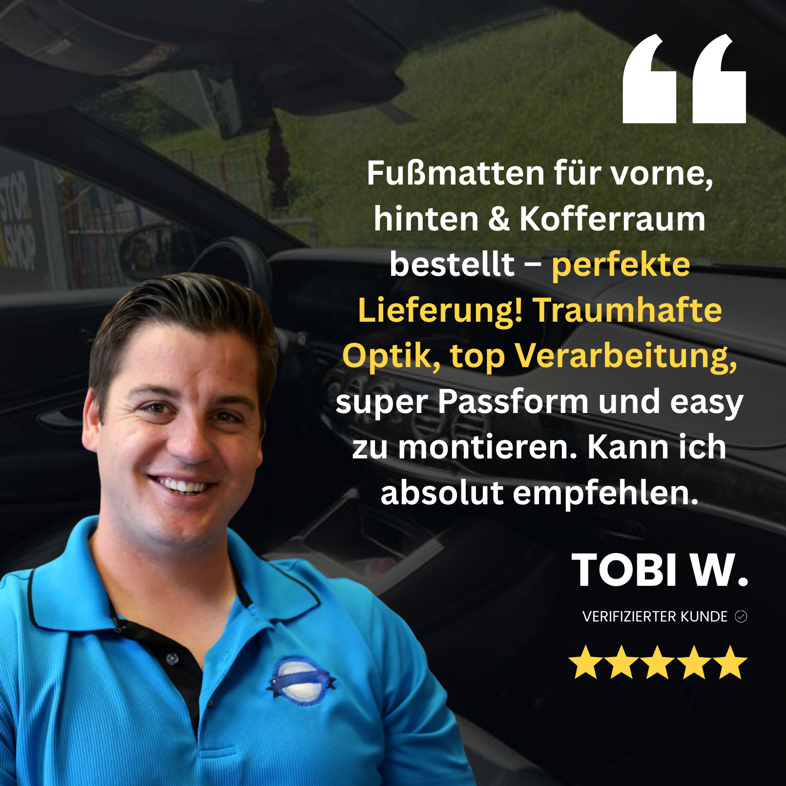 MAßGESCHNEIDERTE - Luxus Auto Fußmatten